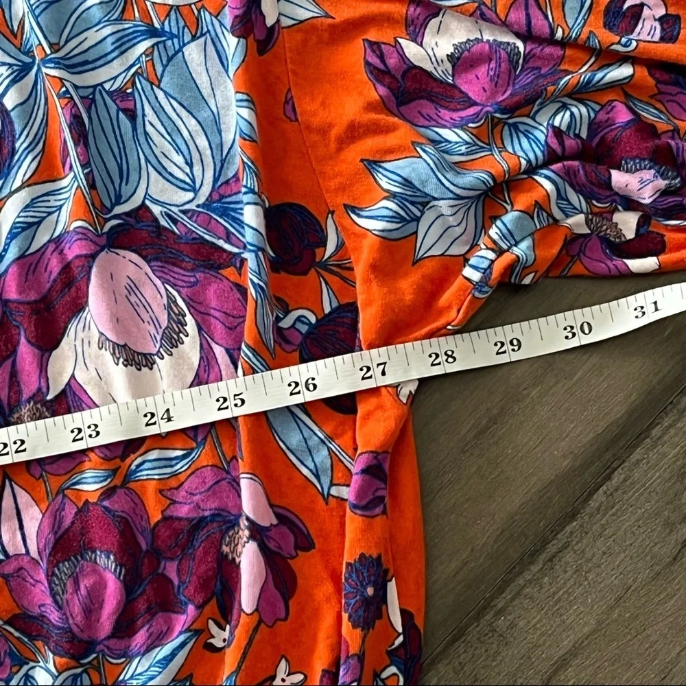 Free People Keepin’ On Orange Shirt - Size Large